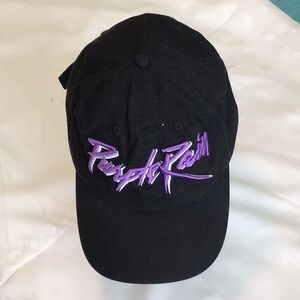 KBETHOS Black Hat with Purple Embroidery purple rain used unisex good condition